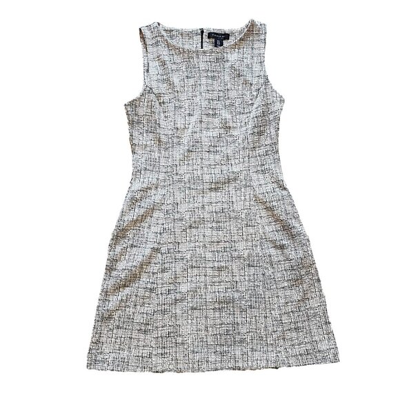 Tahari Black and White Stretch/Sleeveless Casual Dress - size 8 - Picture 1 of 5